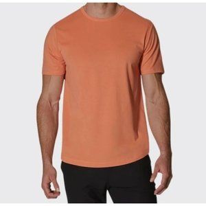 New Never Worn Men's CUTS AO Universal Curve-Hem Orange Tee Small